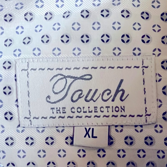 Touch The Collection Dress Shirt White Size XL - Picture 7 of 9